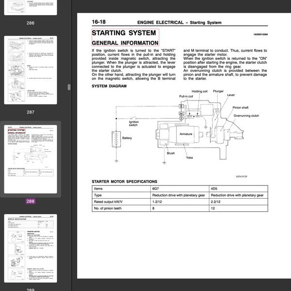 Mitsubishi PAJERO III V60 1999-2006 Full Manual Set – Repair & Maintenance Manual - page 6