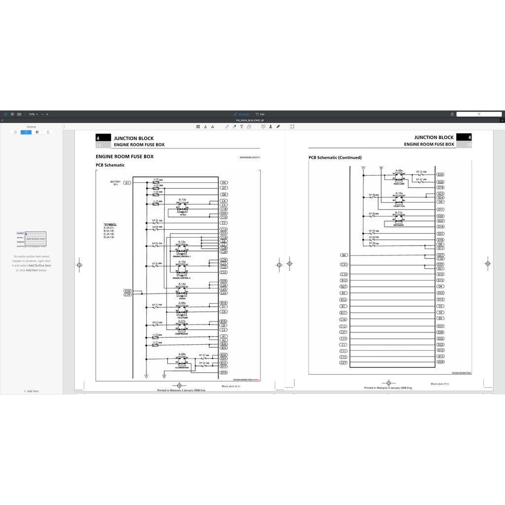 Proton CAMPRO S4P IAFM Engine Workshop Manual and Automatic Transmission F4A4A - page 9