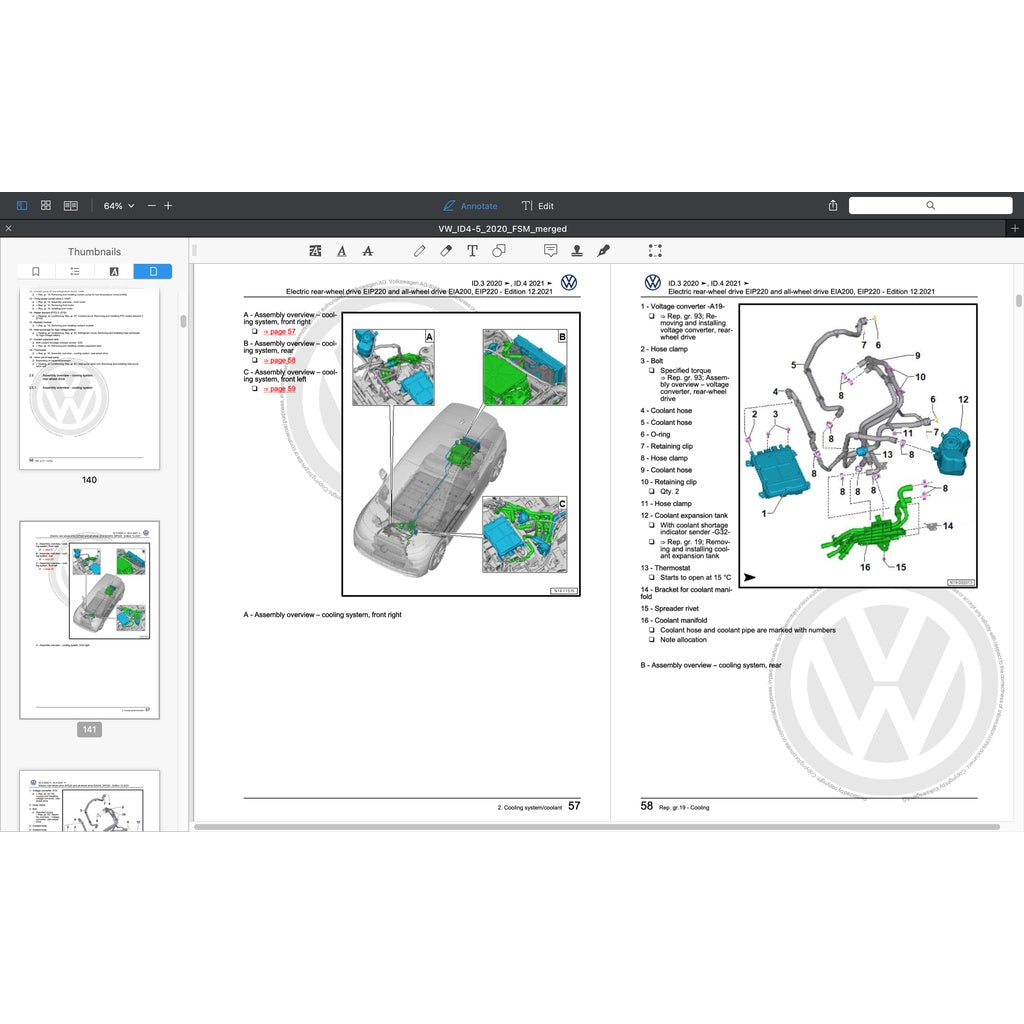 VW ID.4/5 EV 2021-2023 Full Manual Set – Repair & Maintenance Manual - page 5