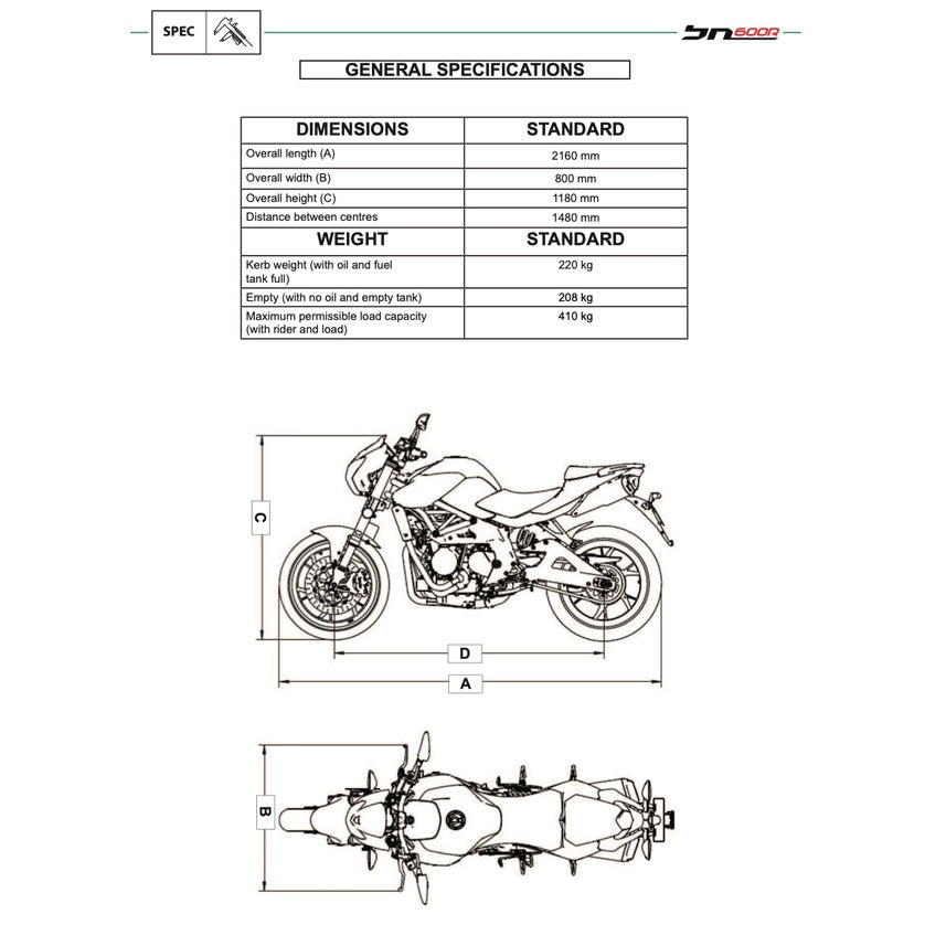 BENELLI BN600 R 2014-2018 Full Manual Set – Repair & Maintenance Manual and Spare Parts Catalog and User Handbook - page 4