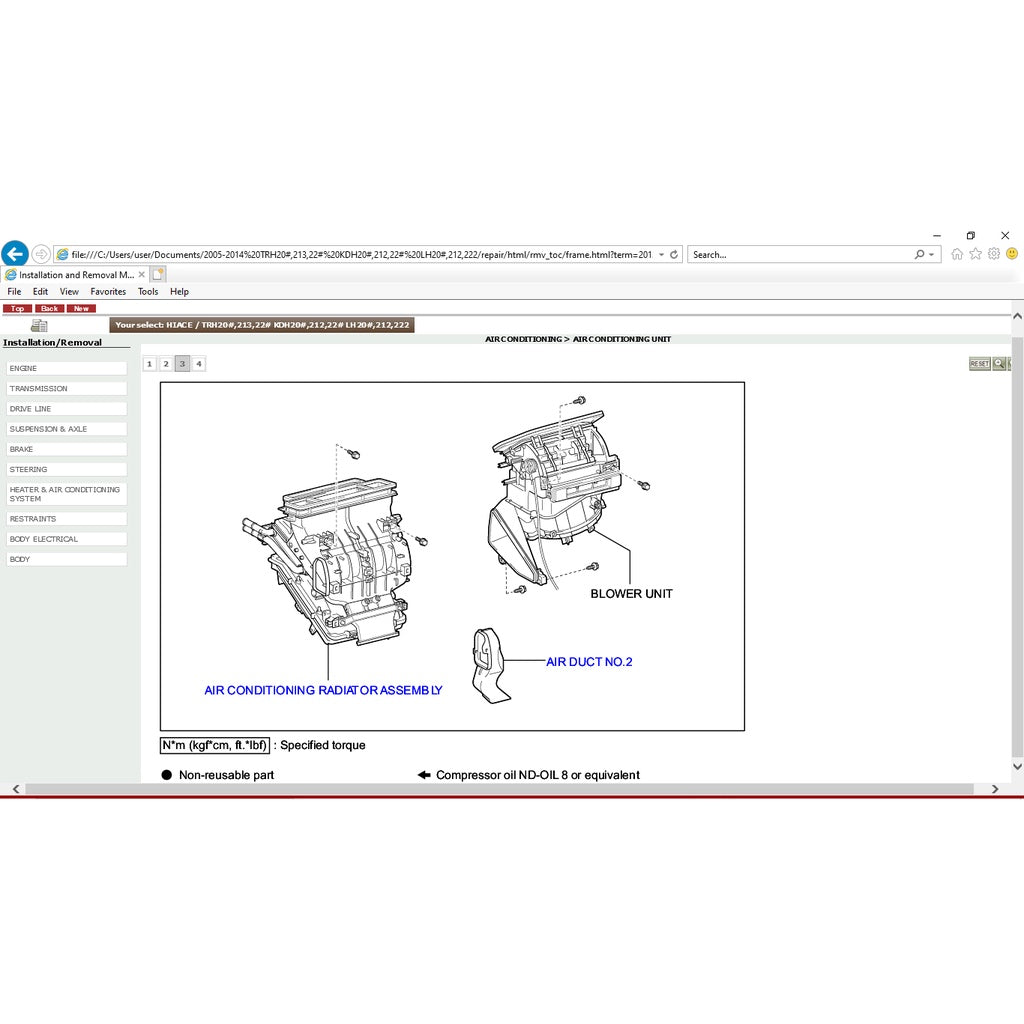 Toyota HIACE H200 TRH200 KDH200 LH200 2005 - 2019 Full Manual Set – Repair & Maintenance Manual - page 4