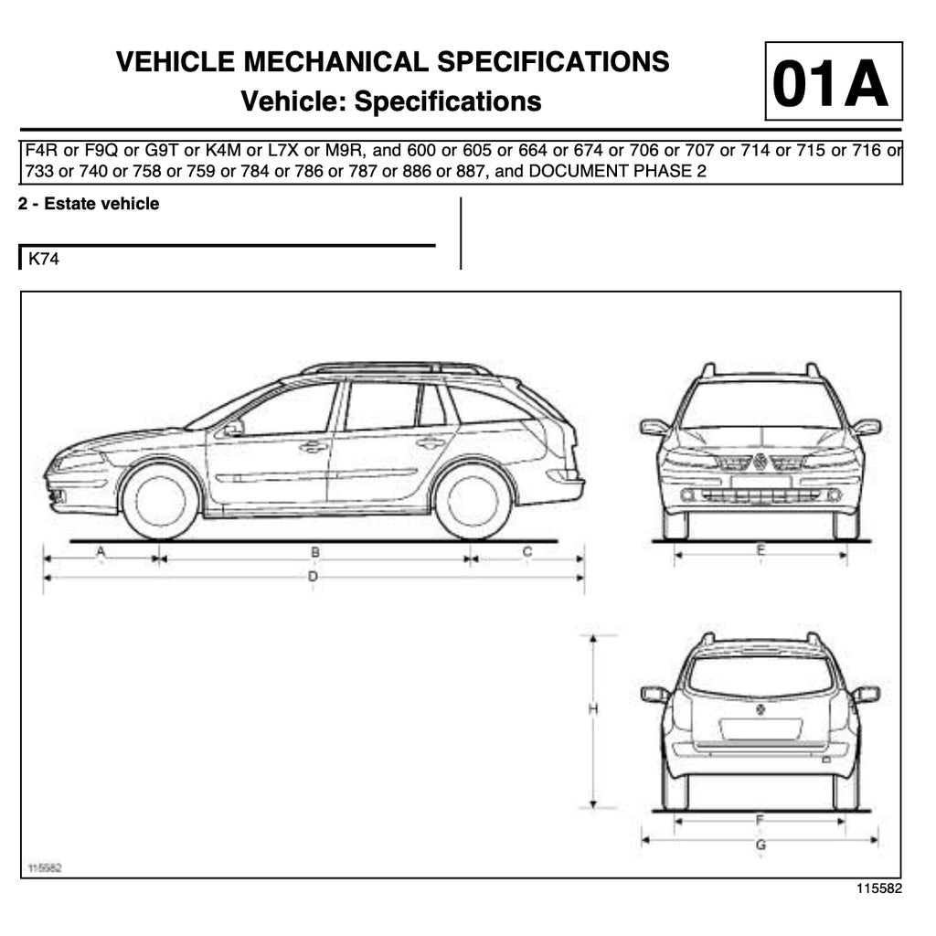 Renault LAGUNA II 2000-2007 Full Manual Set – Repair & Maintenance Manual - page 2