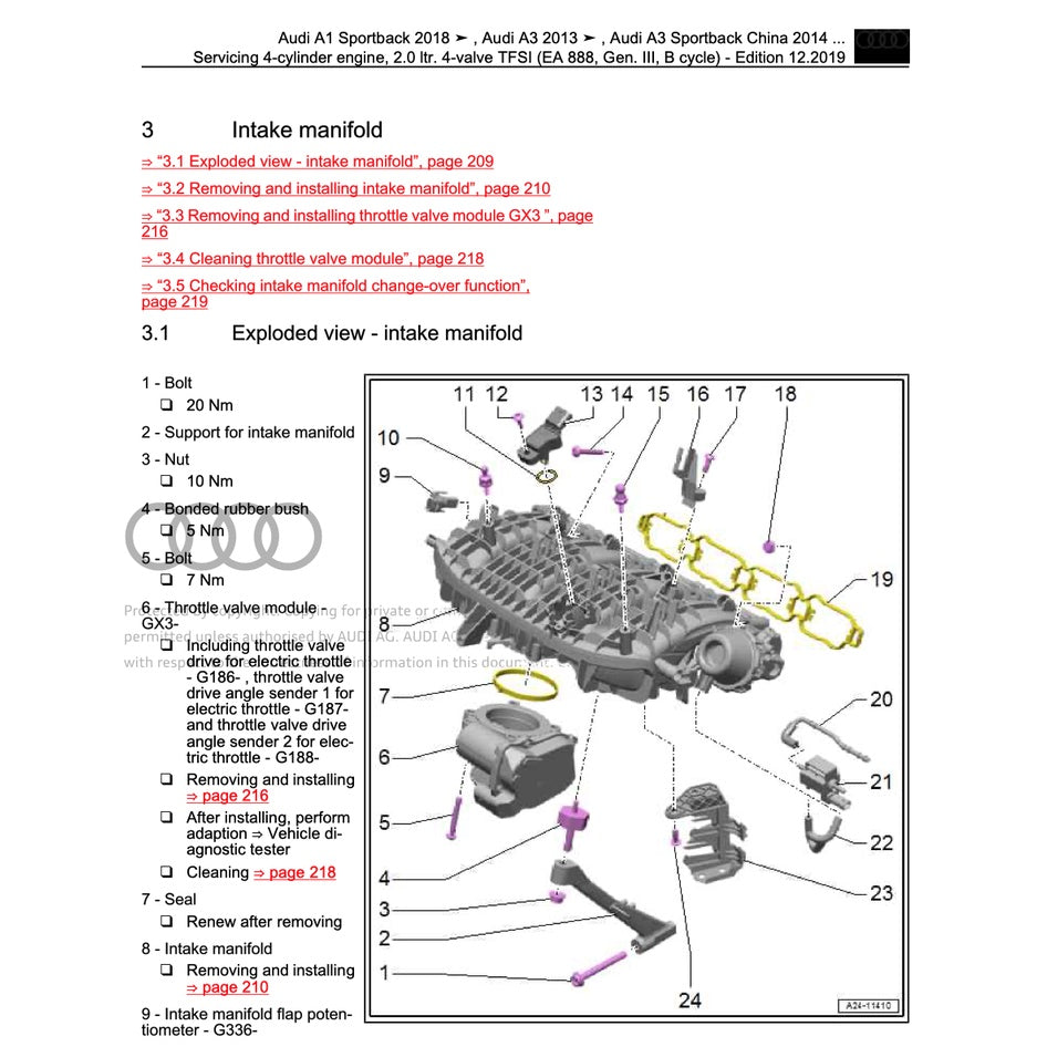 Audi Engine Workshop Repair Manual - page 5