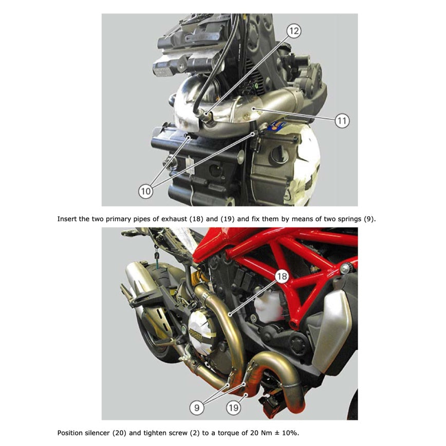 Ducati MONSTER 1200 2014-2016 Full Manual Set – Repair & Maintenance Manual and Spare Parts Catalog and User Handbook - page 9