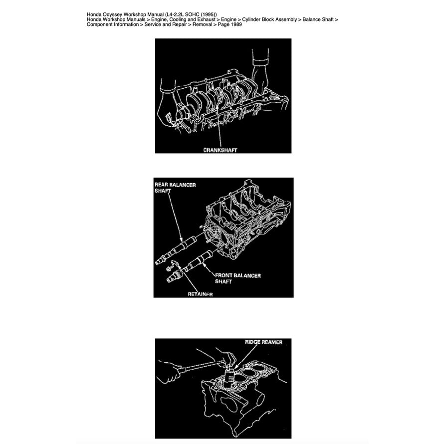 Honda ODYSSEY RA 1/2/3/4/5 1994-1999 Full Manual Set – Repair & Maintenance Manual - page 7
