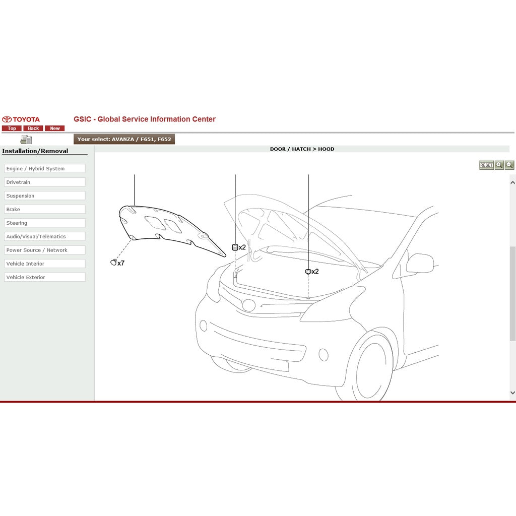 Toyota AVANZA F650/F651/F654 2011-2018 Full Manual Set – Repair & Maintenance Manual - page 6