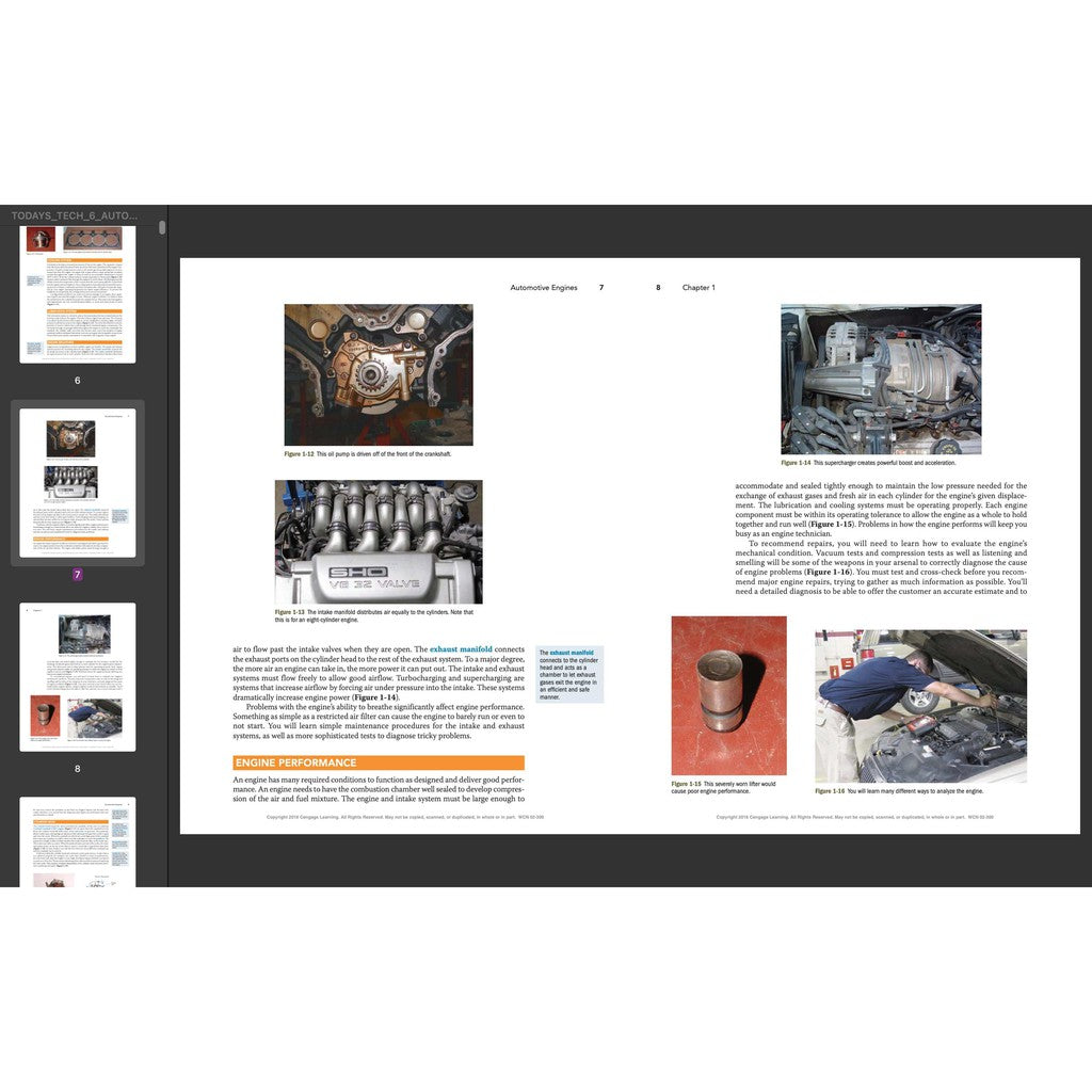 TODAY'S TECHNICIAN: AUTOMOTIVE Engine Repair & REBUILDING - TRAINING & Workshop Manual - page 3
