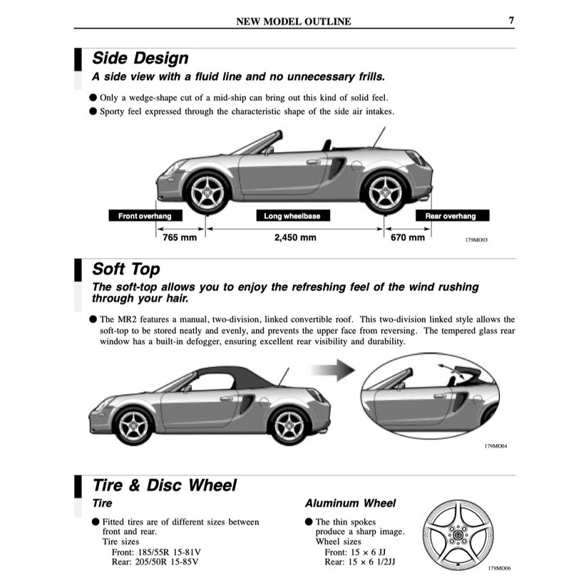 Toyota MR-2 SW30 - SPYDER 2000-2007 Full Manual Set – Repair & Maintenance Manual - page 2