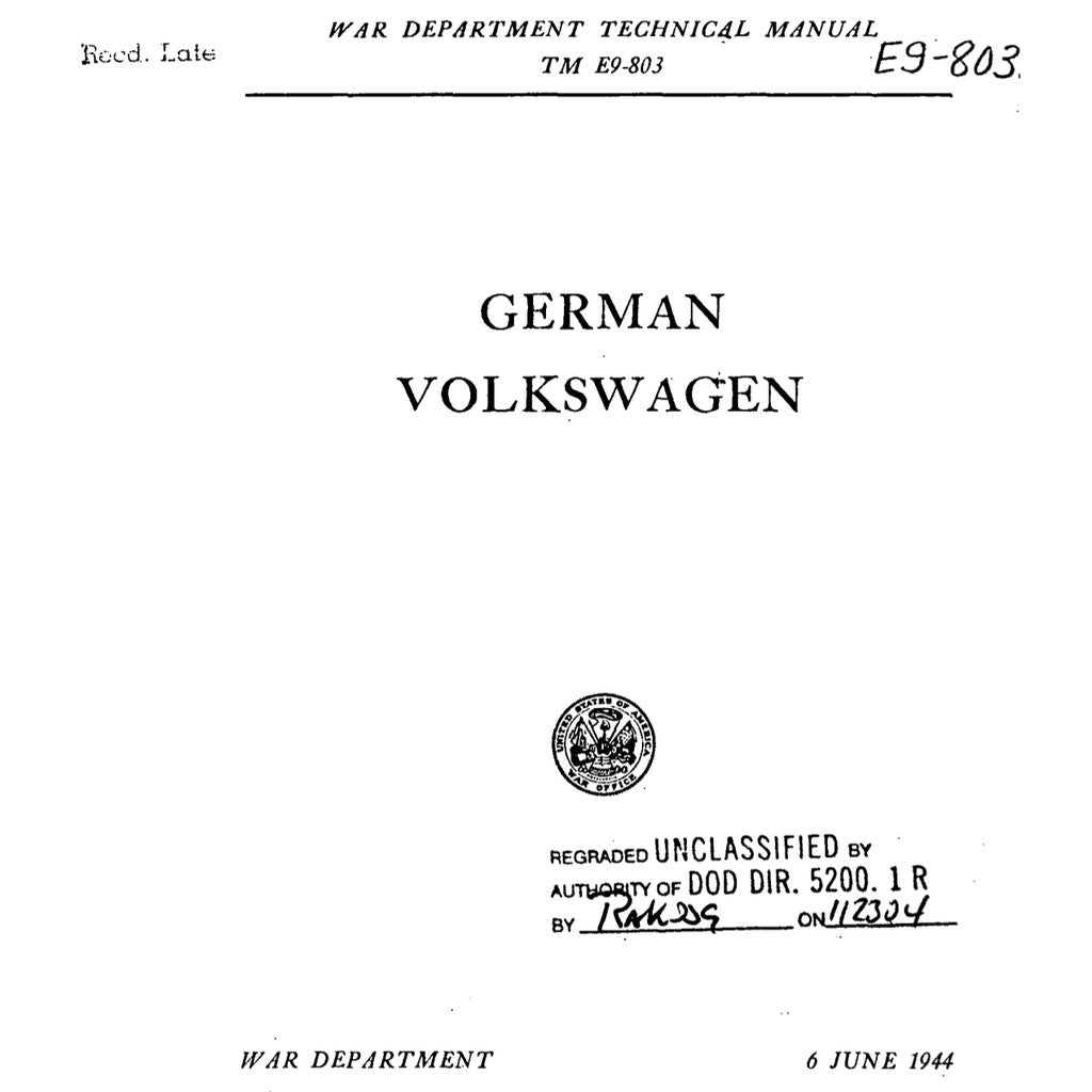 [CLASSIC] VW 181 "THING" 1968-1983 Full Manual Set – Repair & Maintenance Manual/ Parts LIST/ Parts INTERCHANGE LIST/ DRIVER Handbook KOMBO - page 5