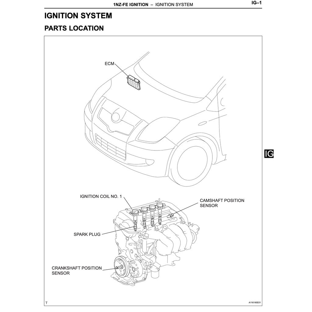Toyota Engine 1NZ-FE 1NZFE 1.5L Service Repair Workshop Manual - VIOS YARIS COROLLA AURIS Geely Great Wall C10 - page 2