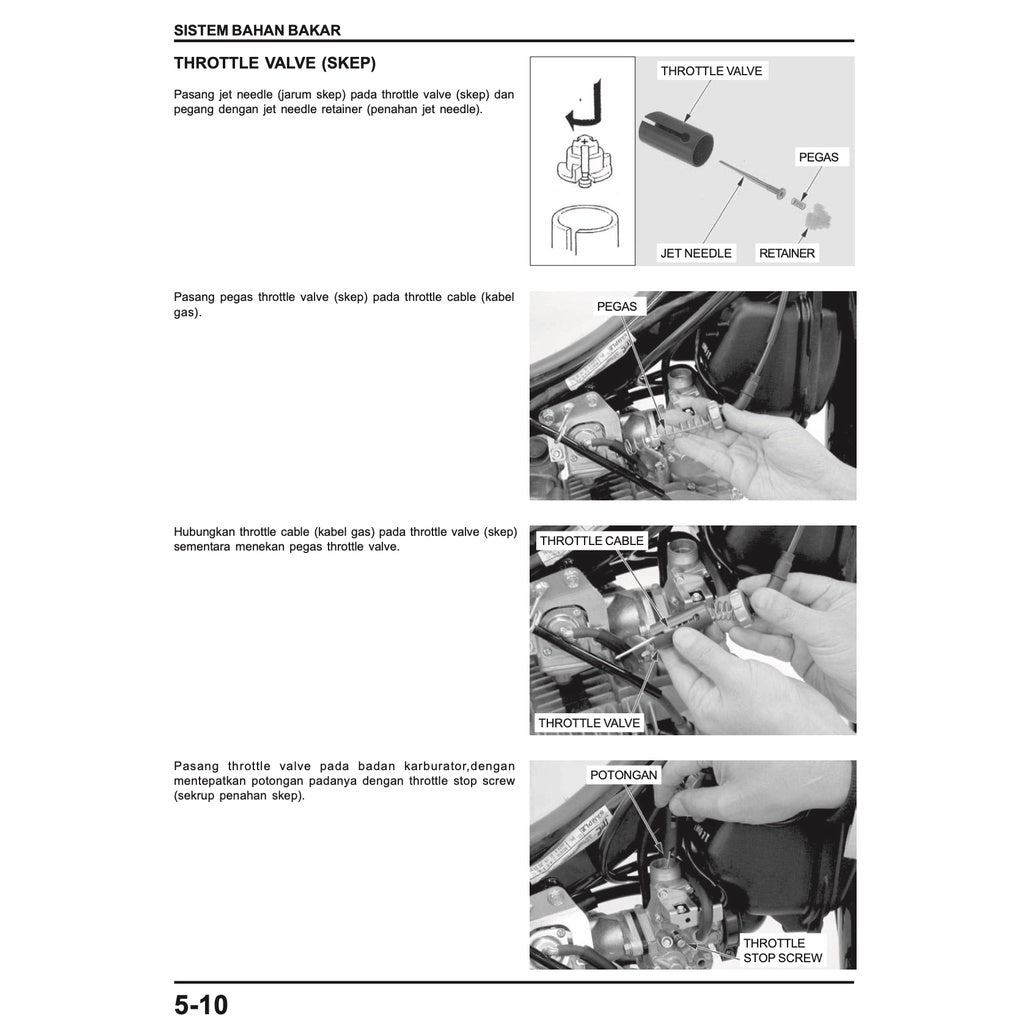 Honda WAVE 125 2002+ Full Manual Set – Repair & Maintenance Manual / BUKU PEDOMAN REPARASI - page 7