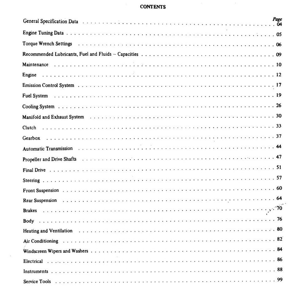 Jaguar E-TYPE V12 1961-1975 Full Manual Set – Workshop Repair Service Manual - page 2