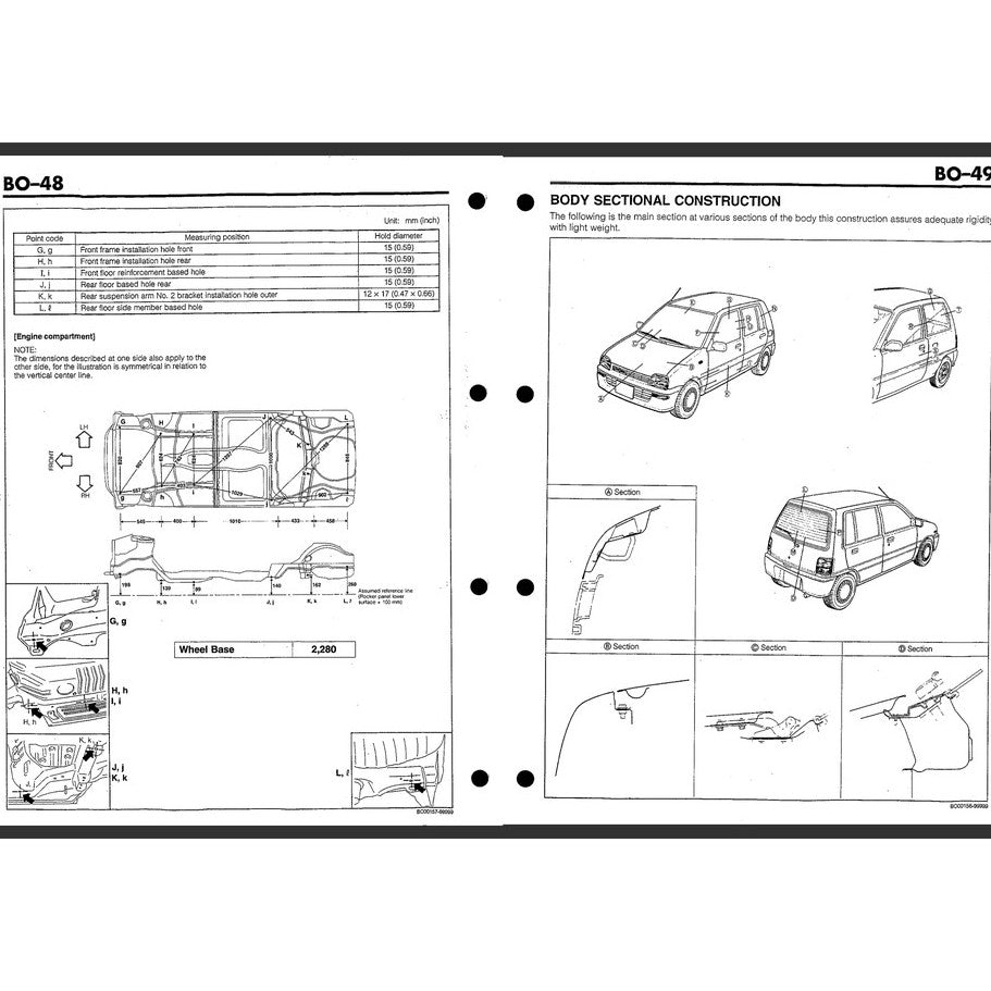 Perodua KANCIL MKI 1990-2001 Full Manual Set – Repair & Maintenance Manual - page 6
