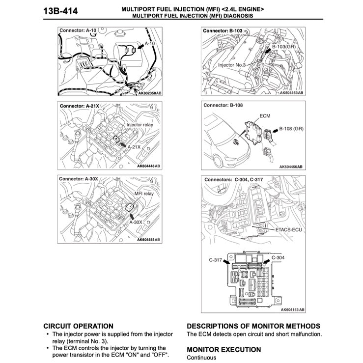 Mitsubishi LANCER SPORTBACK 2010-2012 Full Manual Set – Repair & Maintenance Manual - page 7
