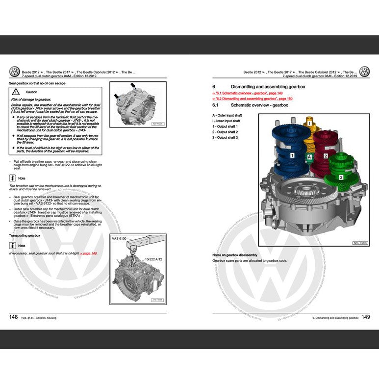 VW NEW BEETLE A5 2012-2019 Full Manual Set – Repair & Maintenance Manual - page 3