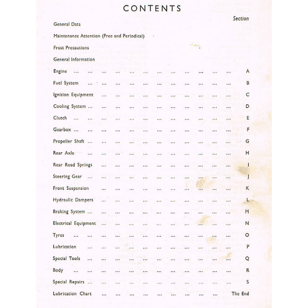 [CLASSIC] MORRIS MINOR "MM" Series SPLIT-SCREEN 1948-1952 Full Manual Set – Repair & Maintenance Manual - page 3