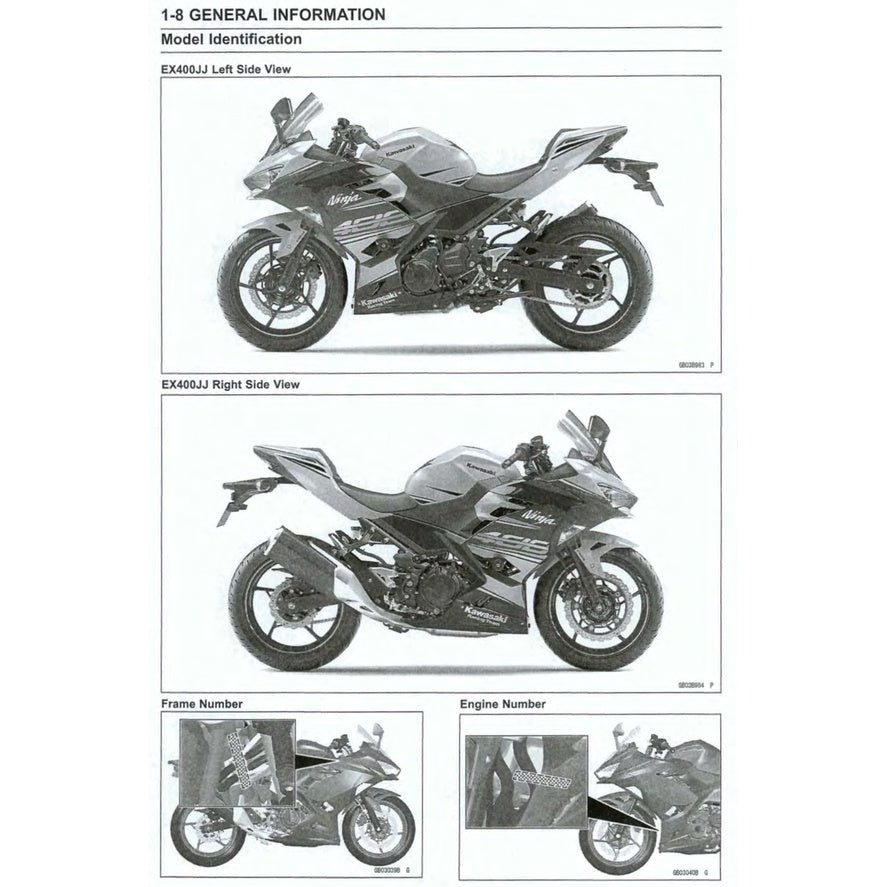 Kawasaki NINJA 400 2018-2022 Full Manual Set – Repair & Maintenance Manual and Spare Parts Catalog andUser Handbook - page 3