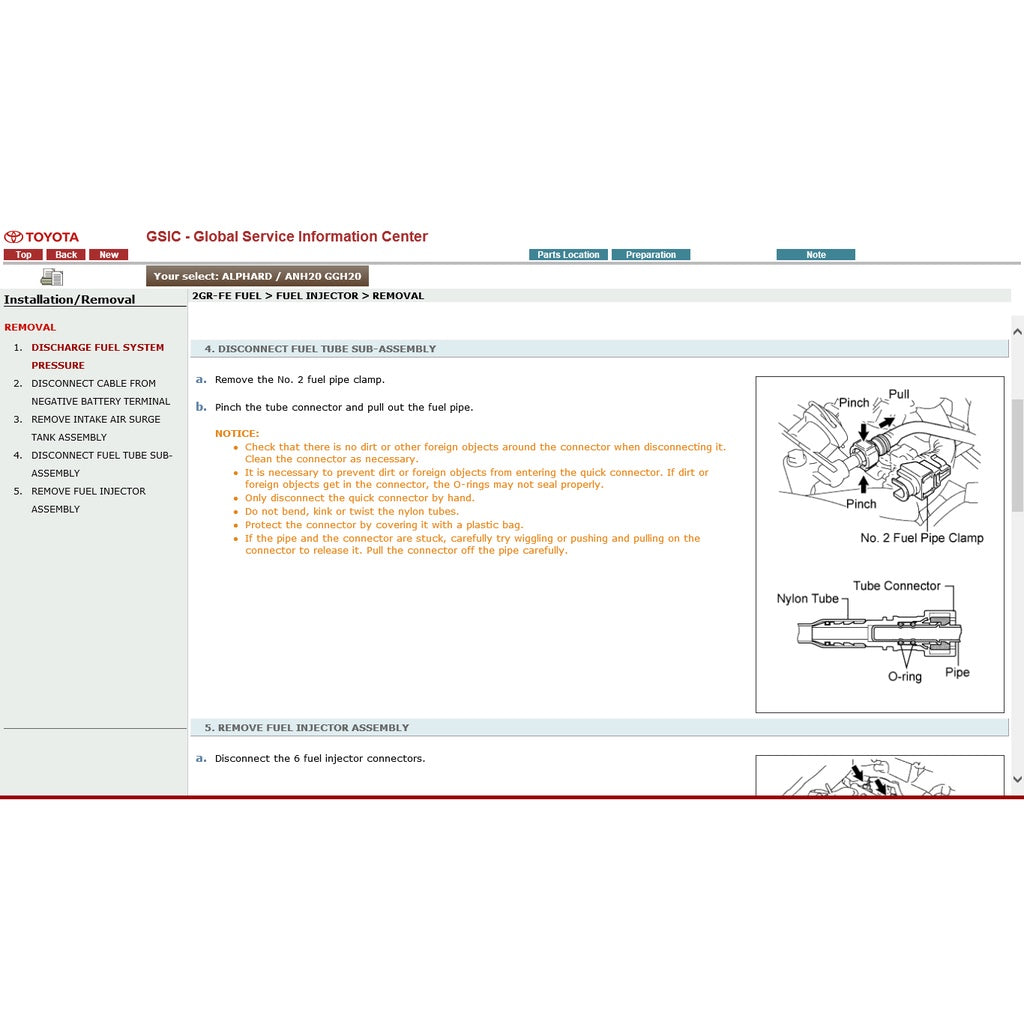Toyota ALPHARD / VELLFIRE ANH20/GGH20 2008-2015 Full Manual Set – Repair & Maintenance Manual - page 5