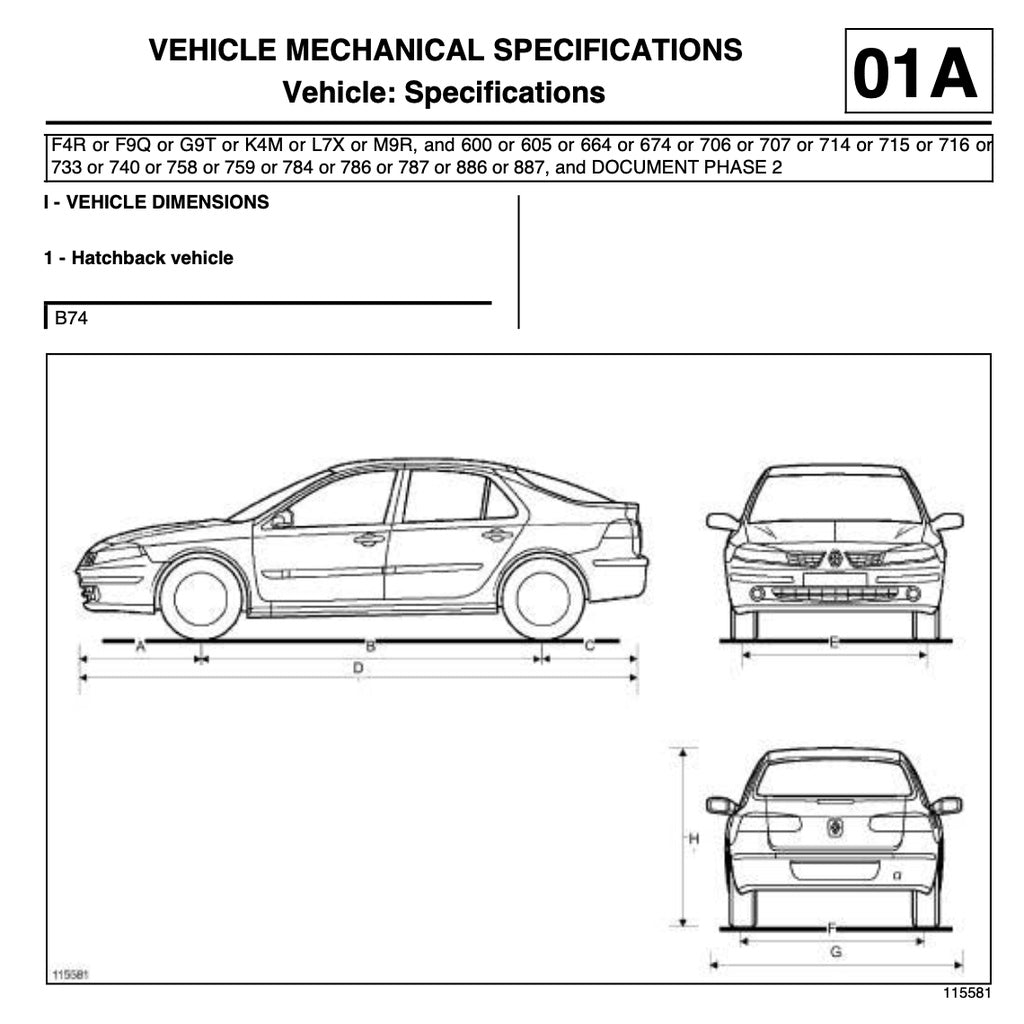 Renault LAGUNA II 2000-2007 Full Manual Set – Repair & Maintenance Manual - page 3