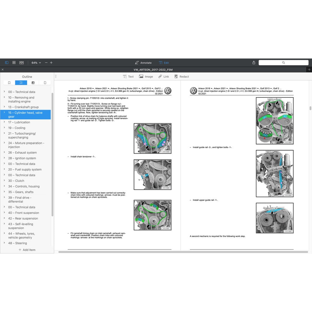 VW ARTEON 2017-2022 Full Manual Set – Repair & Maintenance Manual - page 4