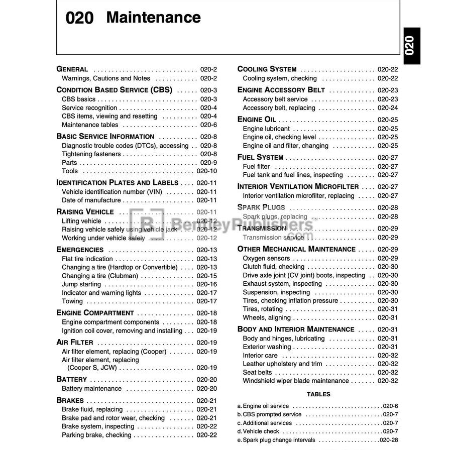MINI COOPER R55 R56 R57 2007-2013 Full Manual Set – Workshop Service Repair Manual - page 3