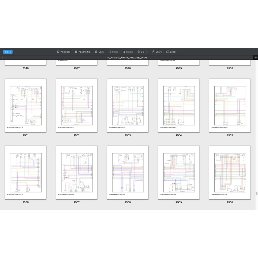 Toyota PRIUS-C NHP10 2012-2019 Full Manual Set – Repair & Maintenance Manual - page 8