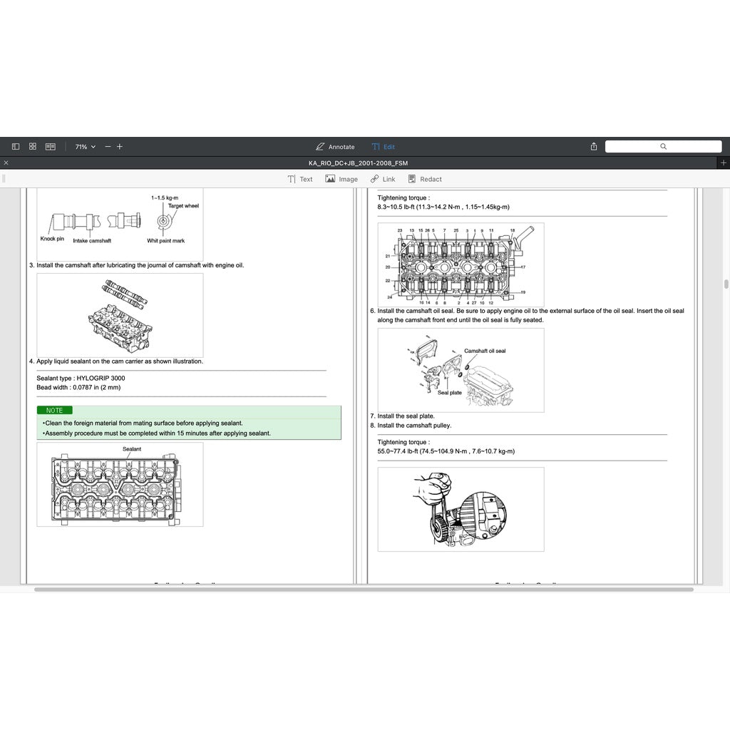 Kia RIO DC 2000-2005 Full Manual Set – Repair & Maintenance Manual - page 3