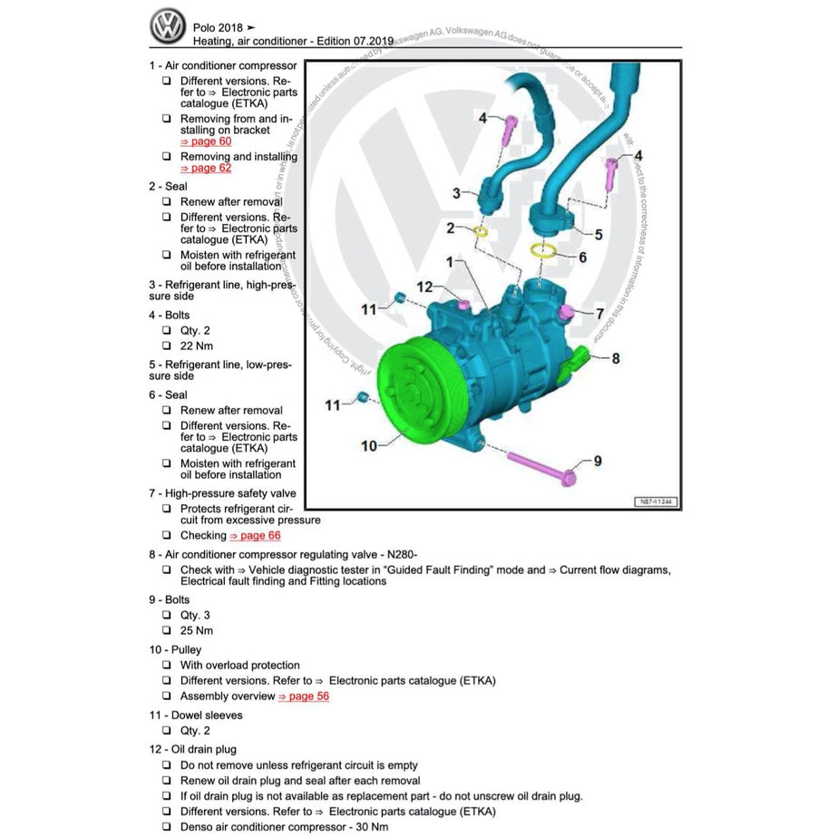 VW POLO MK6 AW 2018+ Full Manual Set – Repair & Maintenance Manual - page 4