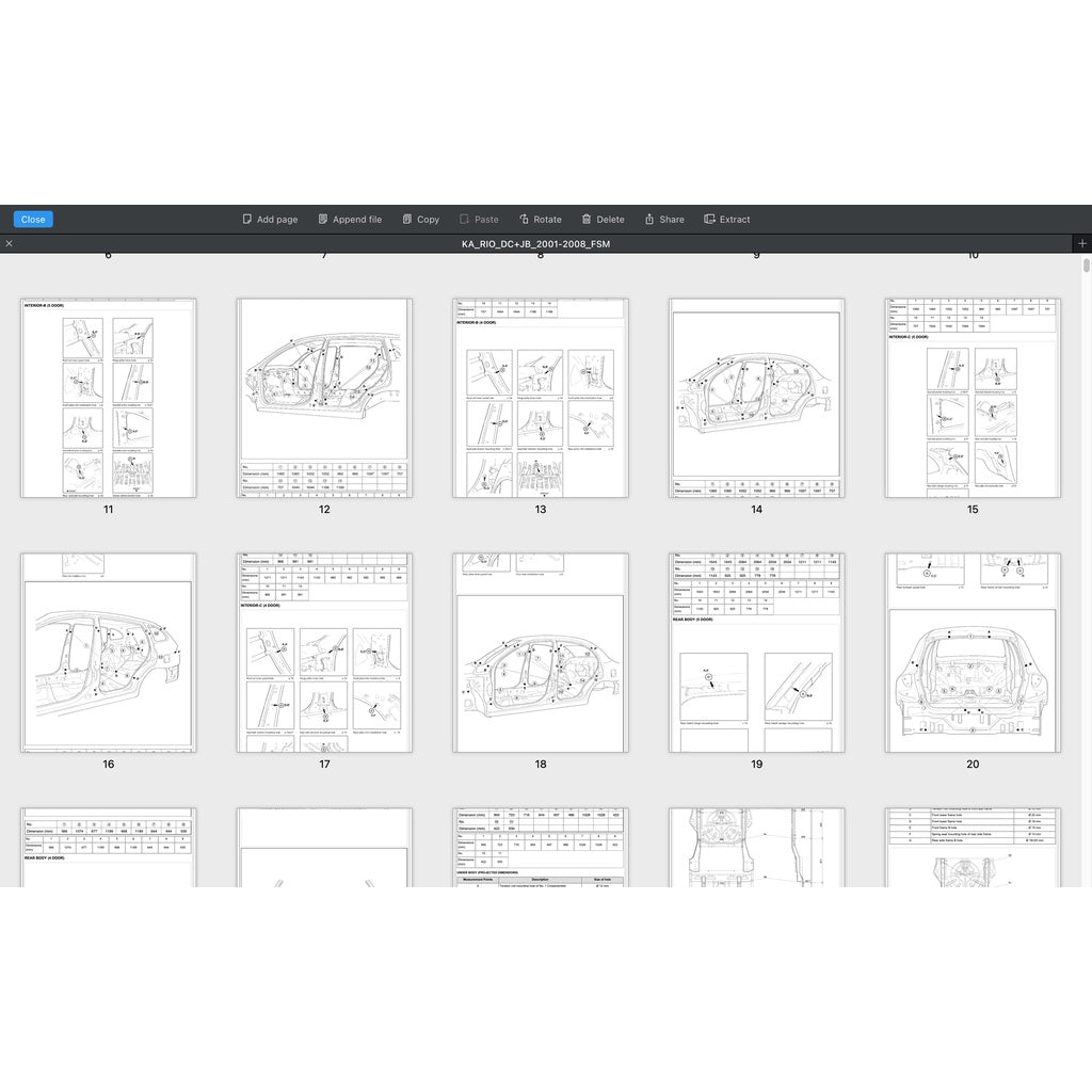 Kia RIO DC 2000-2005 Full Manual Set – Repair & Maintenance Manual - page 6