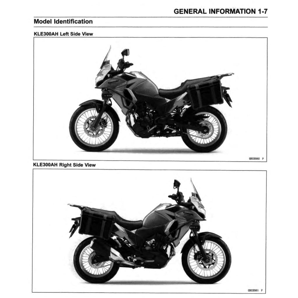 Kawasaki VERSYS-X KLE300 ABS 2017-2022 Full Manual Set – Repair & Maintenance Manual and Spare Parts Catalog and User Handbook - page 3