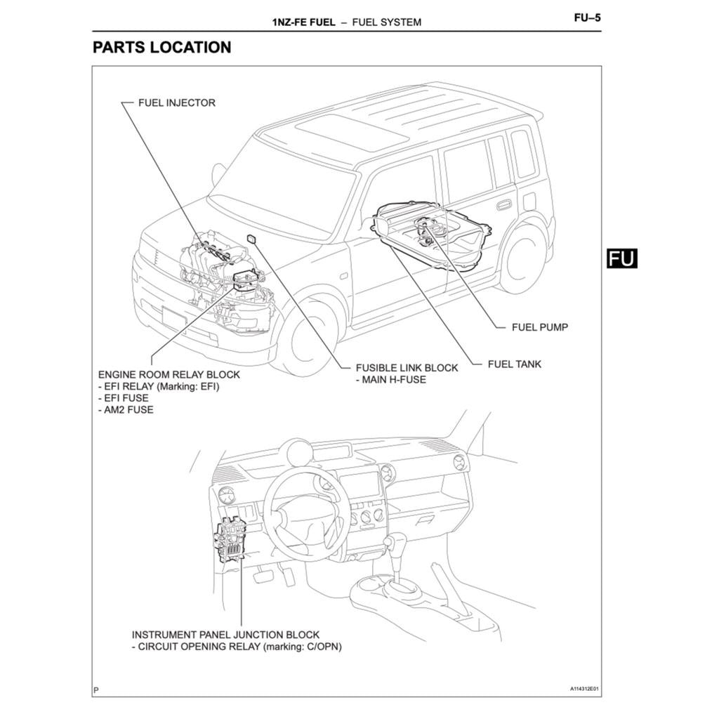 Toyota bB 2000-2005 Full Manual Set – Repair & Maintenance Manual - page 7