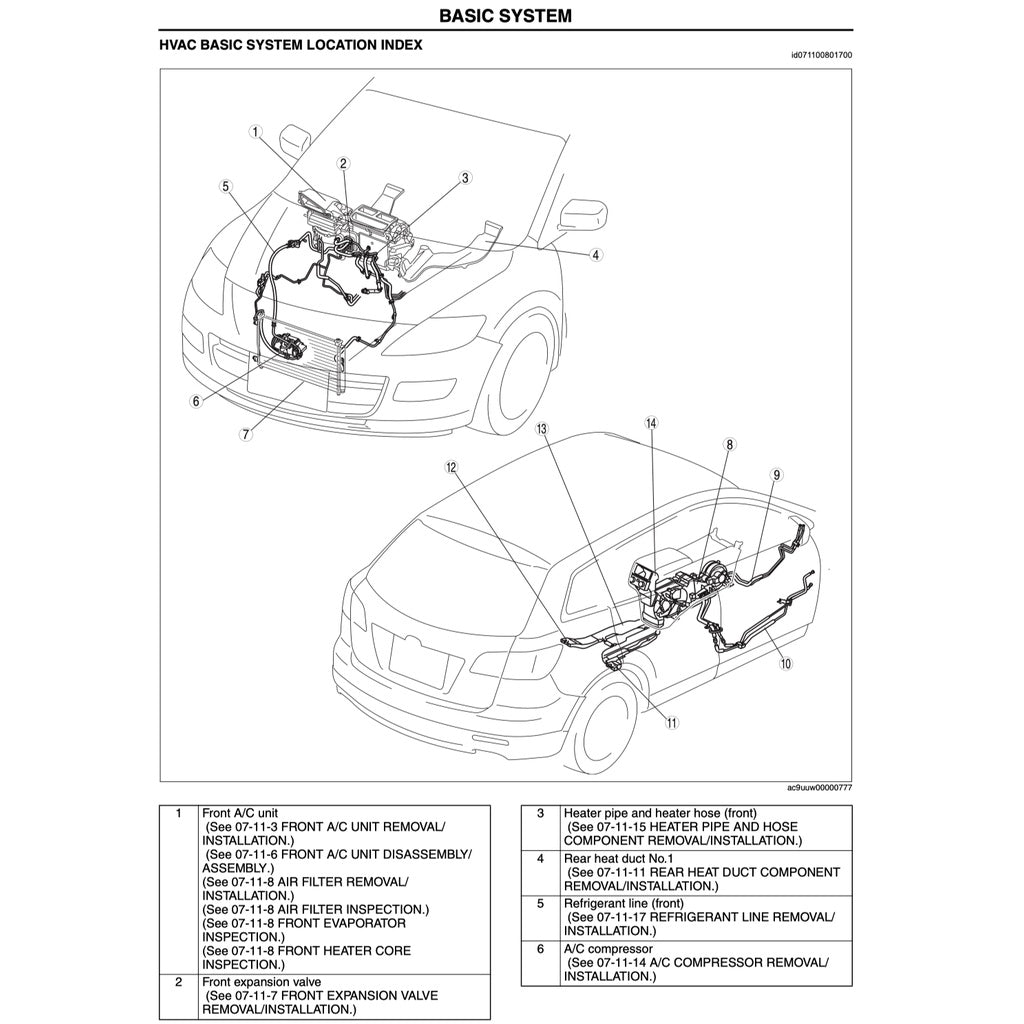Mazda CX-9 TB 2007-2015 Full Manual Set – Repair & Maintenance Manual - page 8