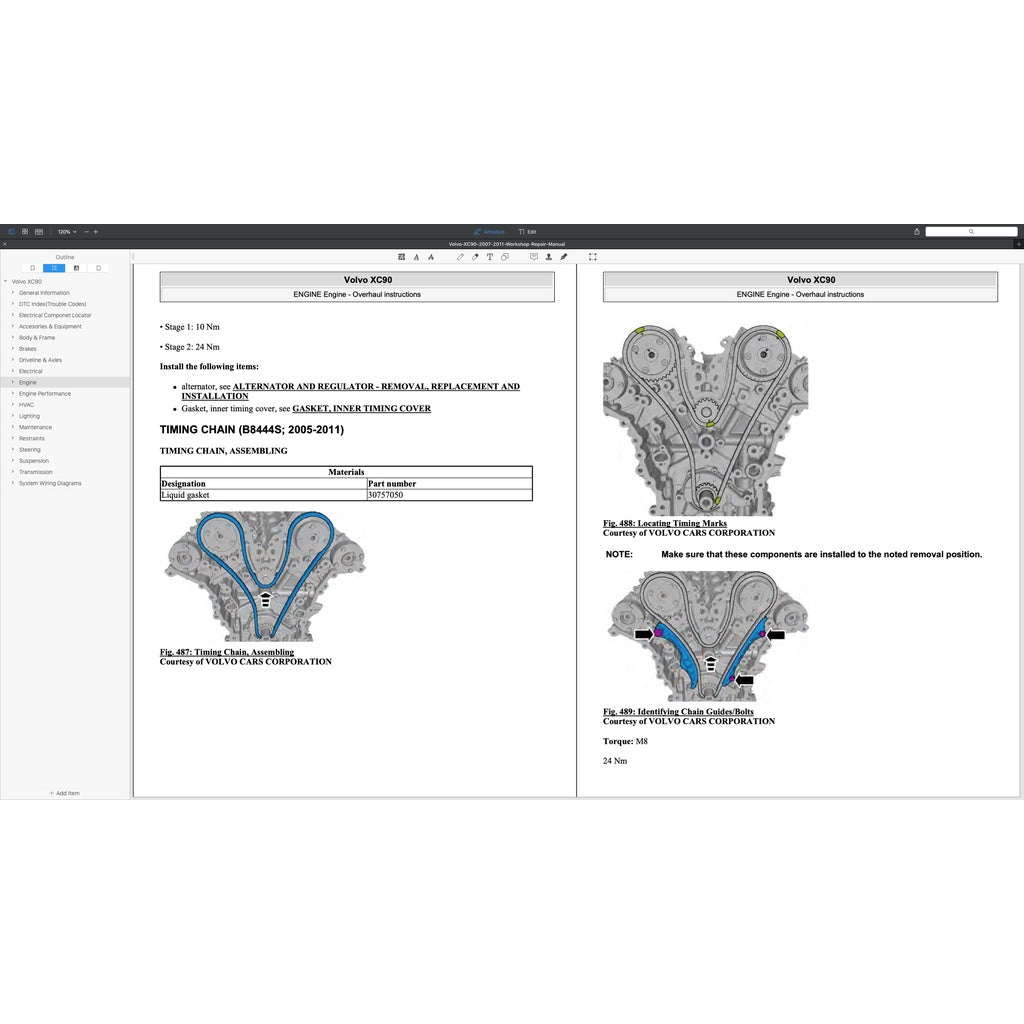 Volvo XC90 2007-2014 Full Manual Set – Repair & Maintenance Manual - page 4