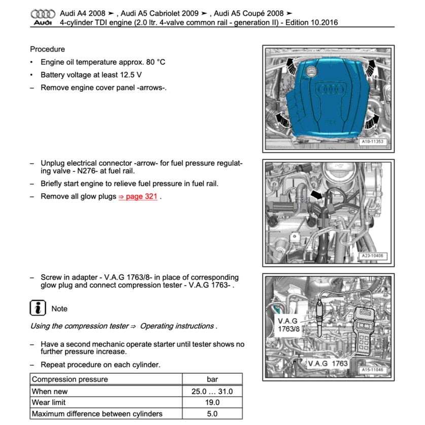 Audi Engine Workshop Repair Manual - page 3