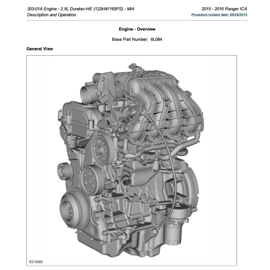 Ford RANGER T6 PX MKII 2015-2018 Full Manual Set – Repair & Maintenance Manual - page 3