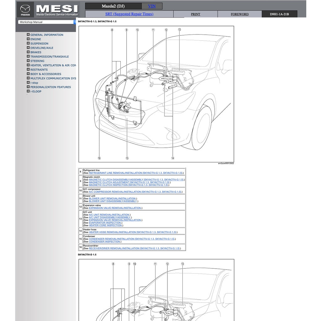 Mazda 2 DJ 2015-2022 Full Manual Set – Repair & Maintenance Manual - page 5
