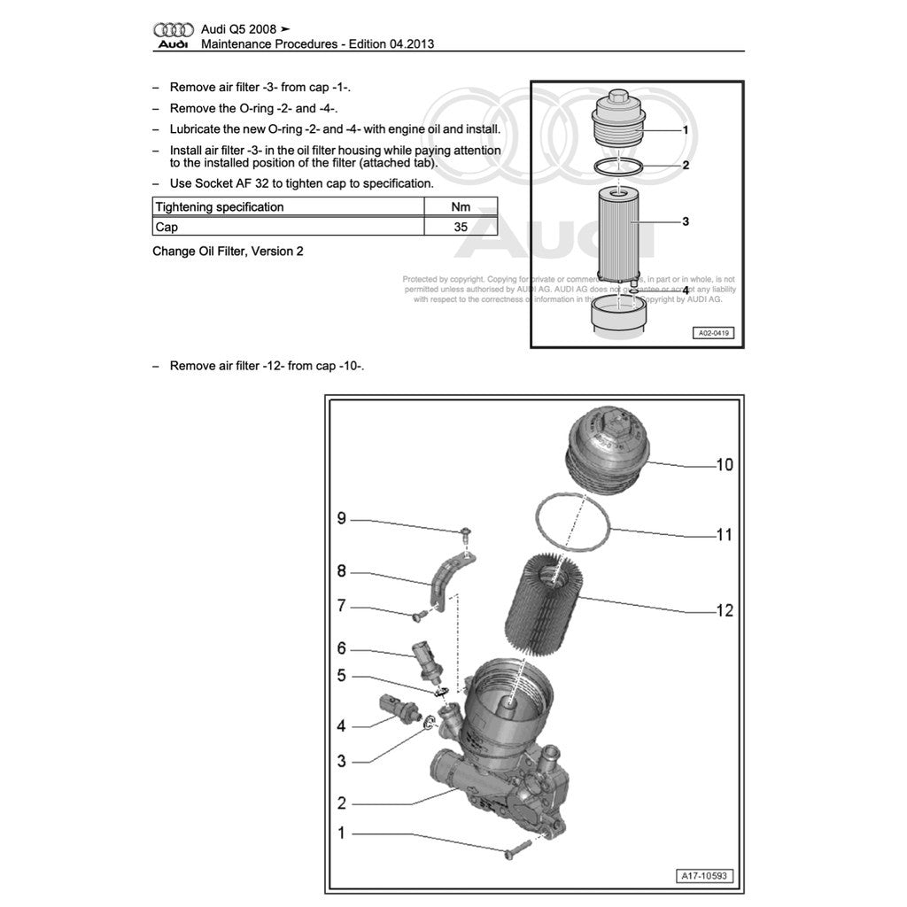 Audi Q5 8R 2008-2017 Full Manual Set – Repair & Maintenance Manual - page 2