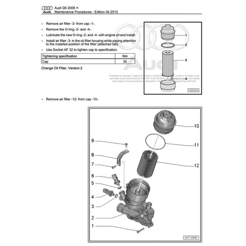 Audi Q5 8R 2008-2017 Full Manual Set – Repair & Maintenance Manual - page 2