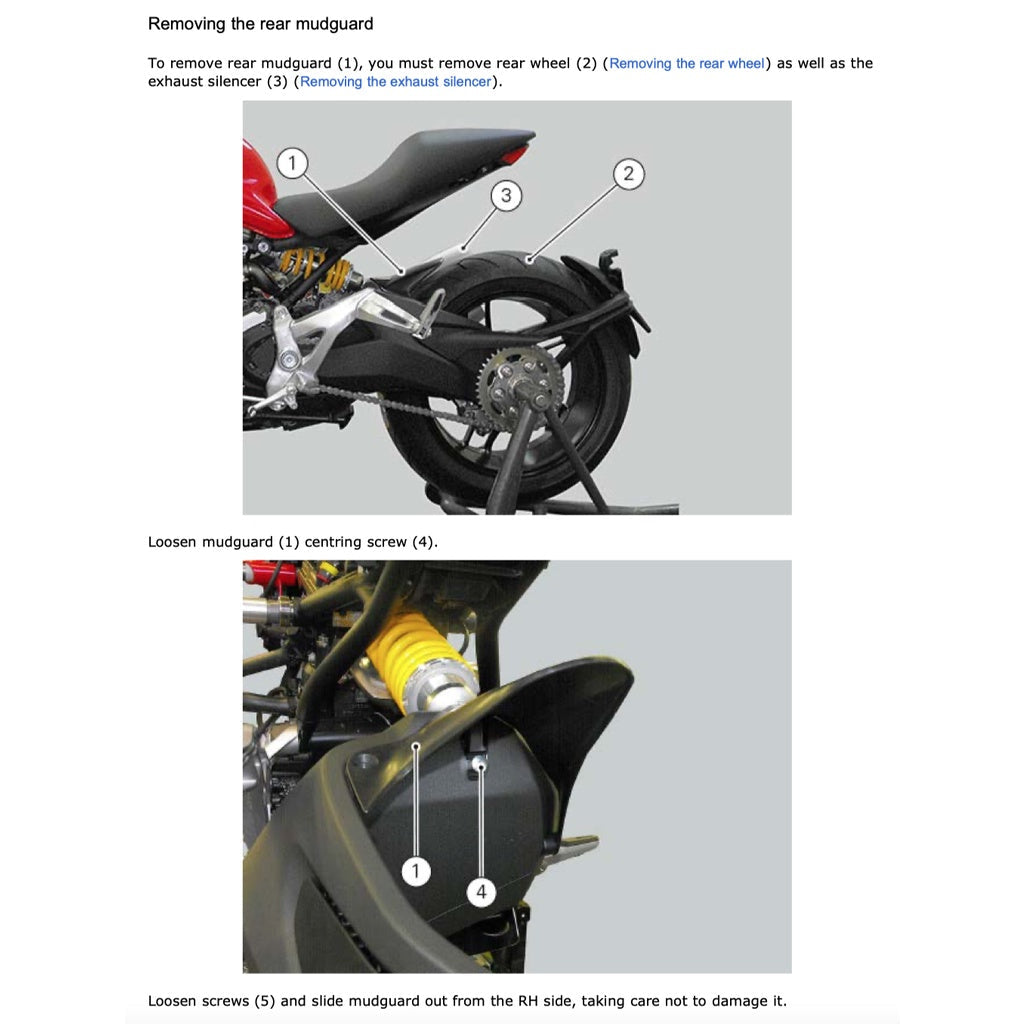 Ducati MONSTER 1200 2014-2016 Full Manual Set – Repair & Maintenance Manual and Spare Parts Catalog and User Handbook - page 3