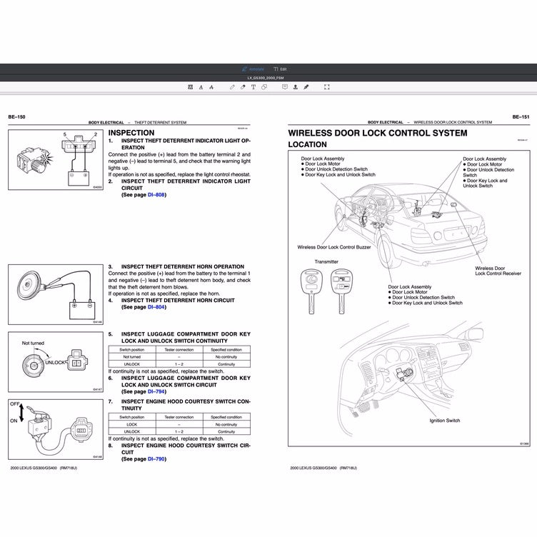 Lexus GS300 GS400 1997-2005 Full Manual Set – Repair & Maintenance Manual - page 6