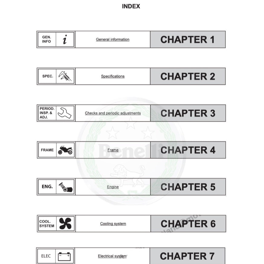 BENELLI TRK 502 2017-2021 Full Manual Set – Repair & Maintenance Manual and Spare Parts Catalog and User Handbook - page 2