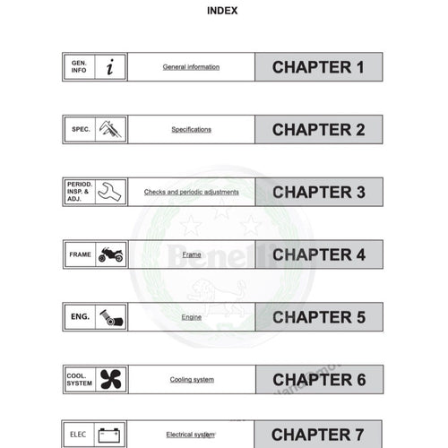 BENELLI TRK 502 2017-2021 Full Manual Set – Repair & Maintenance Manual and Spare Parts Catalog and User Handbook - page 2