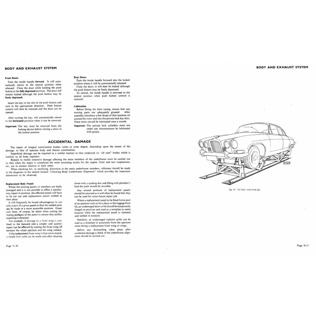 Jaguar MKX10 1961-1970 Full Manual Set – Workshop Repair Service OPERATIONS Manual - page 3