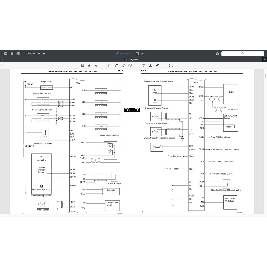 Toyota Engine 2AZ-FE Service Repair Workshop Manual - page 7