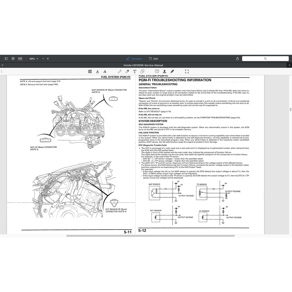 Honda CB1000R SC60 2009-2017 Full Manual Set – Repair & Maintenance Manual and User Handbook / CB 1000 R - page 5
