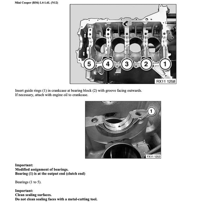 MINI COOPER R55/56/57 N12 2006-2012 Full Manual Set – Engine Repair & Maintenance Manual and COMPONENT LOCATIONand Wiring - page 2