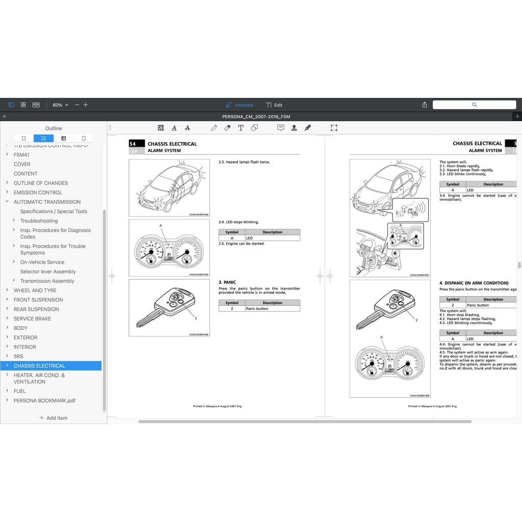 Proton PERSONA CM 2008-2016 Full Manual Set – Repair & Maintenance Manual - page 4
