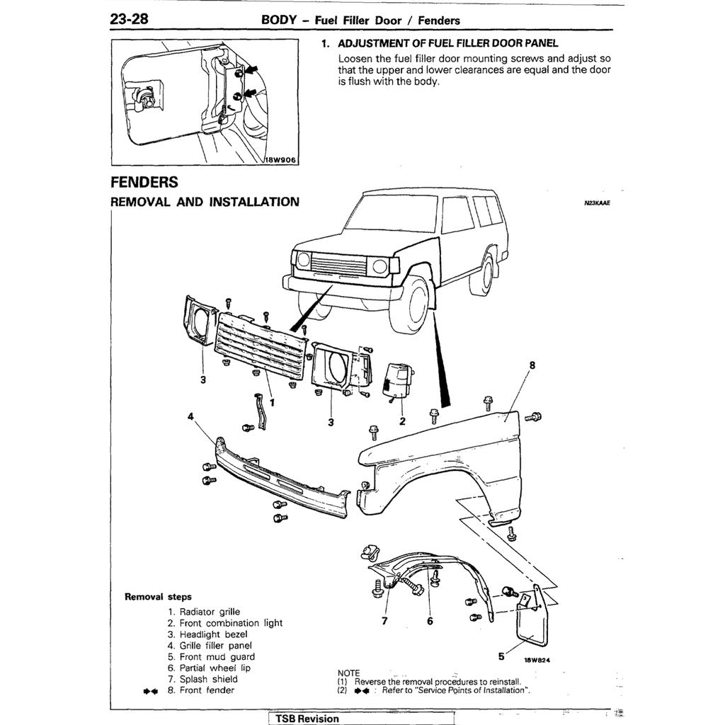 Mitsubishi PAJERO L040 1982-1991 Full Manual Set – Repair & Maintenance Manual - page 6