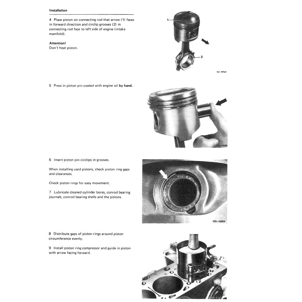 Mercedes-Benz Engine M110 1980–1996 Full Manual Set – Repair & Maintenance Manual - page 5