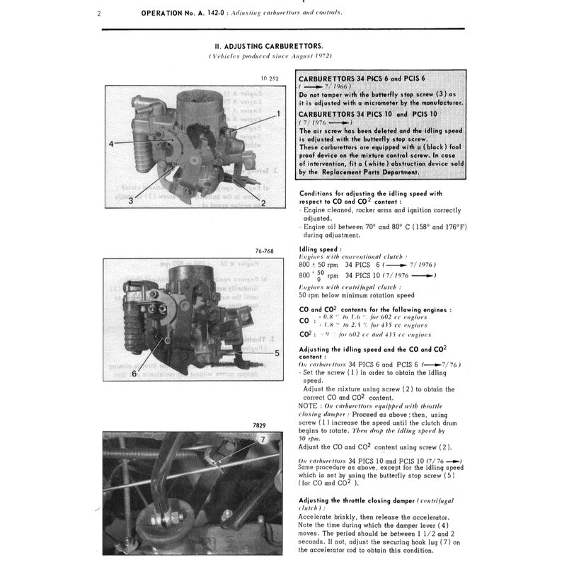 Citroen 2CV, DYANE, MEHARI, 2 CV VAN, 3 CV 1964-1986 Full Manual Set – Repair & Maintenance Manual - page 6